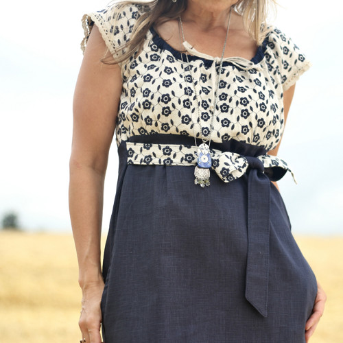 Šaty lněné dlouhé - na objednání